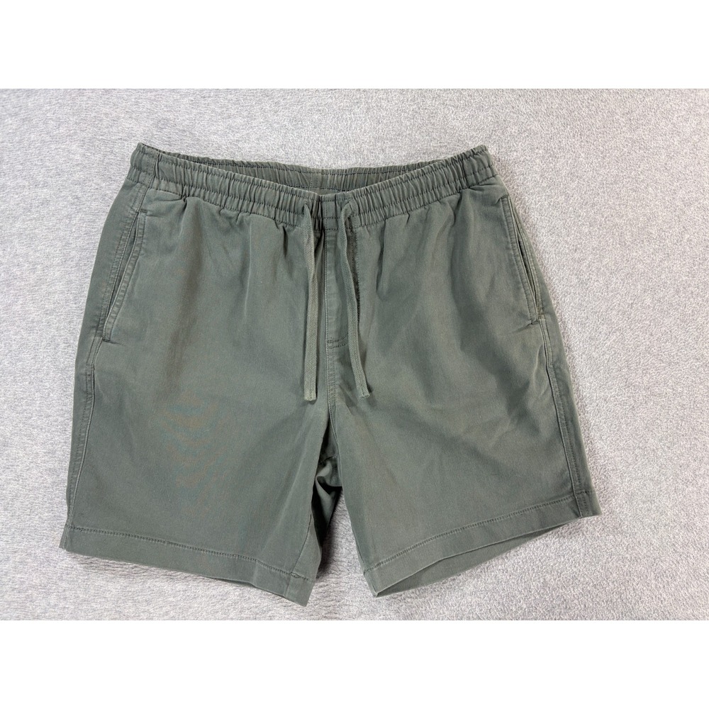 Bearbottom Cotton Blend Casual Shorts (Men's Large) Green - 7"